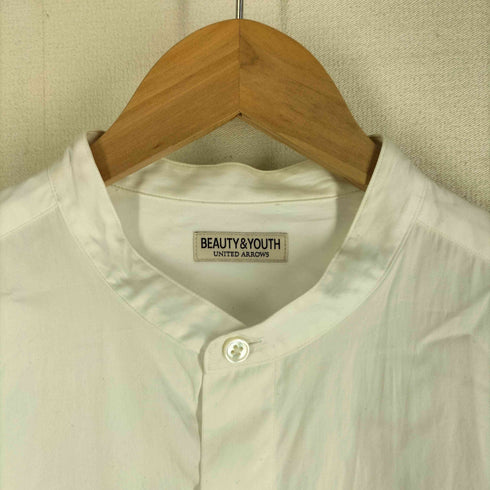 ビューティーアンドユースユナイテッドアローズ BEAUTY & YOUTH UNITED ARROWS 22SS 70/2 ブロード バンドカラー リラックス レギュラー シャツ メンズ JPN:M