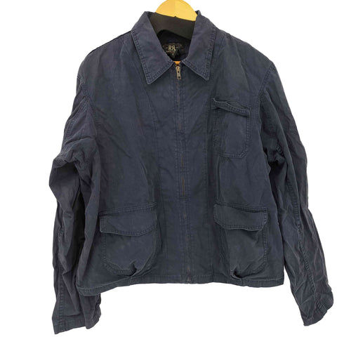 ダブルアールエルラルフローレン RRL RALPH LAUREN 90S MADE IN USA 3ポケ ジップコットンジャケット メンズ import:M