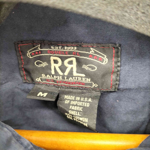 ダブルアールエルラルフローレン RRL RALPH LAUREN 90S MADE IN USA 3ポケ ジップコットンジャケット メンズ import:M