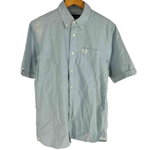 フレッドペリー FRED PERRY 24SS SHORT SLEEVE OXFORD SHIRT オックスフォード ボタンダウン 半袖シャツ メンズ import:S