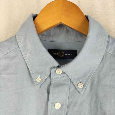フレッドペリー FRED PERRY 24SS SHORT SLEEVE OXFORD SHIRT オックスフォード ボタンダウン 半袖シャツ メンズ import:S