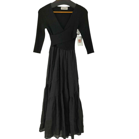 リリーブラウン Lily Brown 布帛ドッキングニットワンピース レディース ONE SIZE