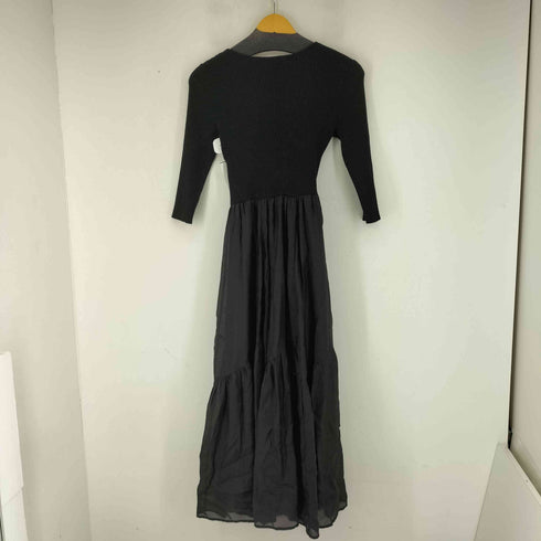 リリーブラウン Lily Brown 布帛ドッキングニットワンピース レディース ONE SIZE