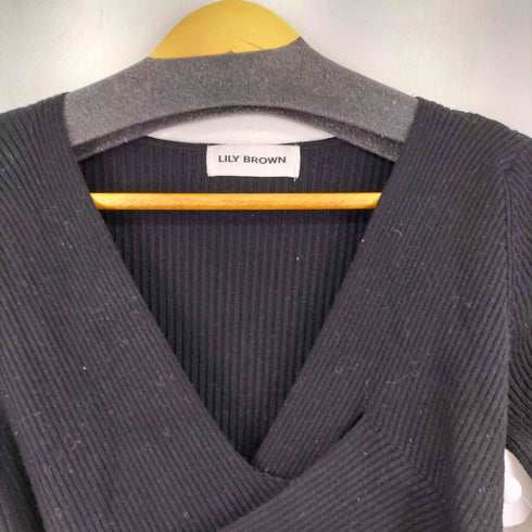 リリーブラウン Lily Brown 布帛ドッキングニットワンピース レディース ONE SIZE