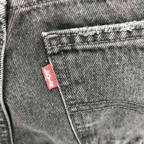リーバイス Levis MIDDY ANKLE BOOTCUT ブラックデニムパンツ レディース US:26-27