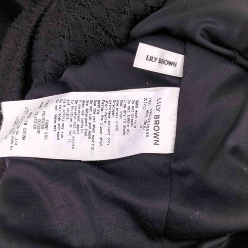 リリーブラウン Lily Brown ストレッチレースワンピース レディース JPN:0