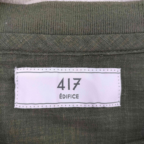 フォーワンセブンバイエディフィス 417 by EDIFICE 胸ポケ コットンリネンプルオーバーシャツ メンズ JPN:M