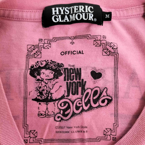 ヒステリックグラマー HYSTERIC GLAMOUR NEW YORK DOLLS ラインストーン Tシャツ レディース JPN:M