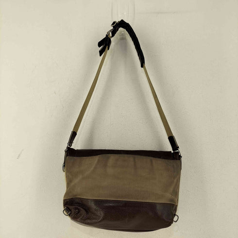 ISABURO1889 レザー x キャンバス ショルダーバッグ メンズ ONE SIZE