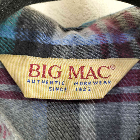 ビッグマック BIG MAC USA製 コットン フランネルシャツ メンズ 3XL-BIG REGULAR