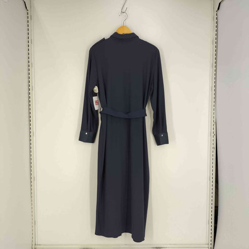 ザラ ZARA ミディ丈 ベルテッド シャツワンピース レディース import:L