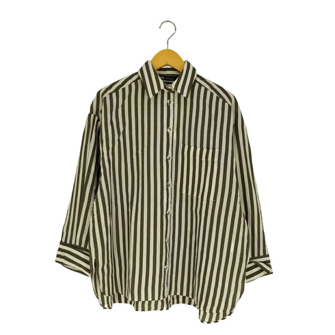 ザラ ZARA オーバーサイズ ストライプ シャツ レディース import:M
