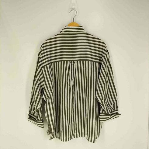 ザラ ZARA オーバーサイズ ストライプ シャツ レディース import:M