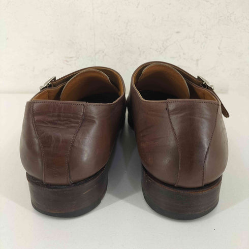 MEERMIN MADE IN SPAIN モンクストラップ ポインテッドトゥ レザーシューズ メンズ UK:8.5