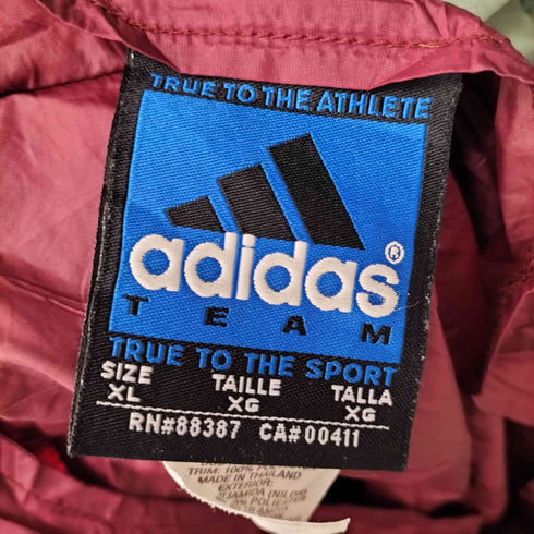 アディダス adidas TEAMロゴ ヘンリネックナイロントップス メンズ JPN:XL