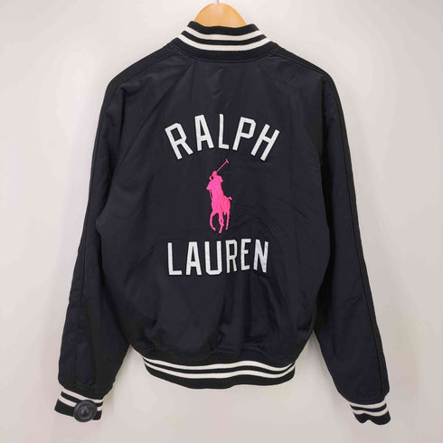 ラルフローレン RALPH LAUREN PINKPONY サテンベースボールジャケット メンズ M