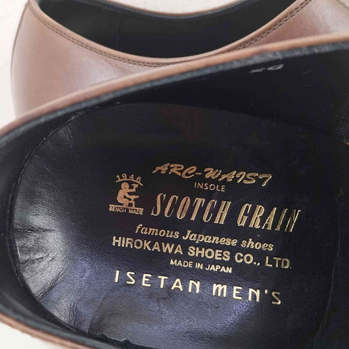 スコッチグレイン SCOTCH GRAIN 伊勢丹メンズ 別注 3446 外羽根 ストレートチップ レザーシューズ メンズ JPN:26