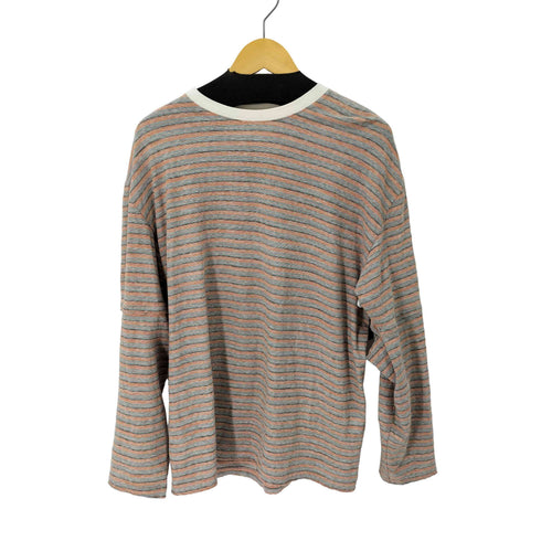 ファッチーズ FACCIES L/S コットンクルーネックボーダーTシャツ メンズ JPN:2