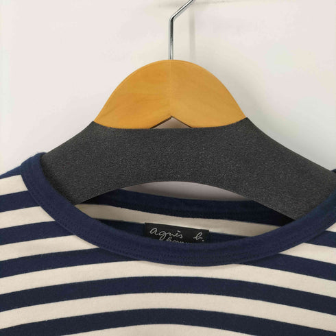 アニエスベーオム Agnes b.homme L/S クルーネックボーダーTシャツ メンズ T1
