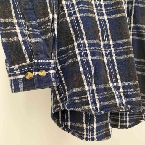 FIELD'N FOREST タータンチェック フラップポケット コットン フランネル シャツ メンズ import:XL