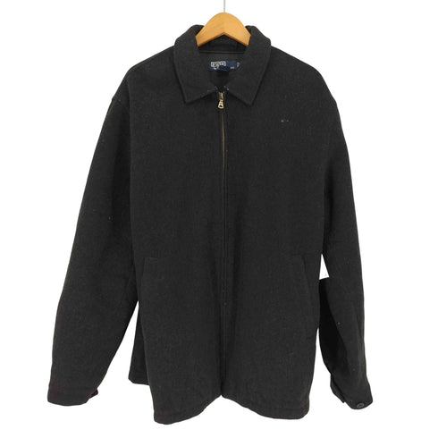 ポロバイラルフローレン Polo by RALPH LAUREN 90S サイド アジャスター ベルト ウール ナイロン スウィングトップ スポーツ ジャケット メンズ import:L