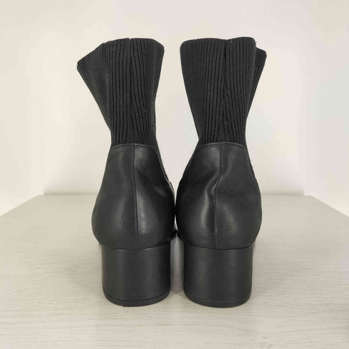 ブラックバイマウジー BLACK by moussy combi boots レザー ニット コンビ ブーツ レディース LL/39