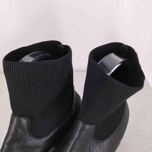 ブラックバイマウジー BLACK by moussy combi boots レザー ニット コンビ ブーツ レディース LL/39