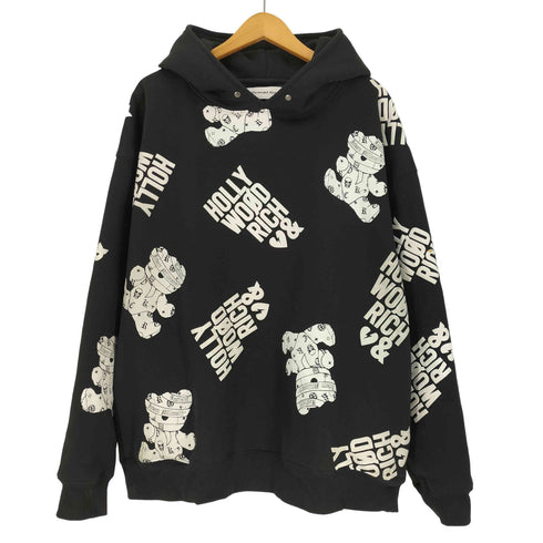 Hollywood rich.& 裏起毛 総柄 PO 長袖 パーカー メンズ JPN:L