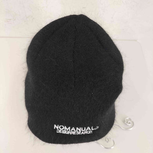 NOMANUAL NM HAIRY BEANIE - BLACK レディース FREE