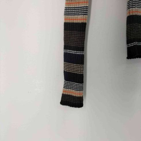 ビューティーアンドユースユナイテッドアローズ BEAUTY & YOUTH UNITED ARROWS リブ カフスボタン コンパクト ニット プルオーバー レディース FREE