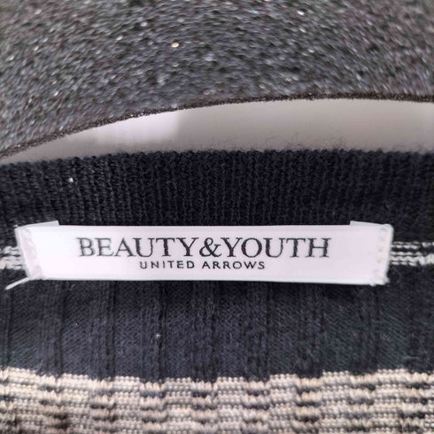 ビューティーアンドユースユナイテッドアローズ BEAUTY & YOUTH UNITED ARROWS リブ カフスボタン コンパクト ニット プルオーバー レディース FREE