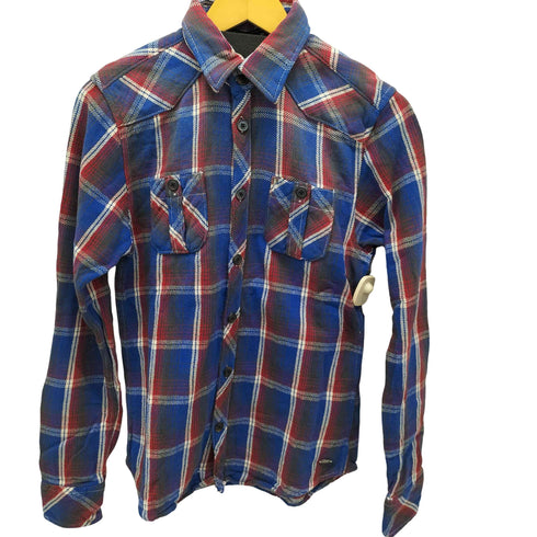スコッチアンドソーダ SCOTCH&SODA エルボーパッチチェックネルシャツ メンズ S