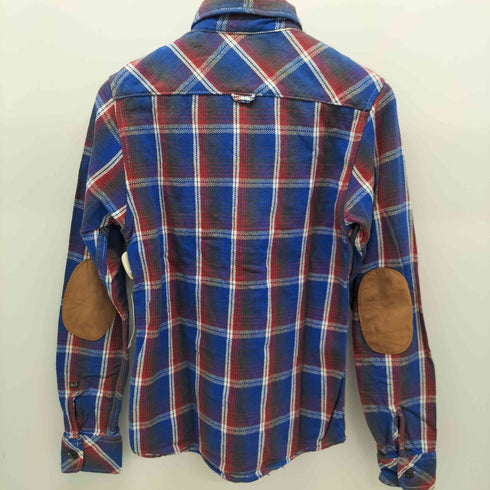 スコッチアンドソーダ SCOTCH&SODA エルボーパッチチェックネルシャツ メンズ S