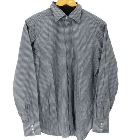 シップス SHIPS TESSITURA MONTI CUSTOM FIT ギンガムチェック比翼シャツ メンズ 40