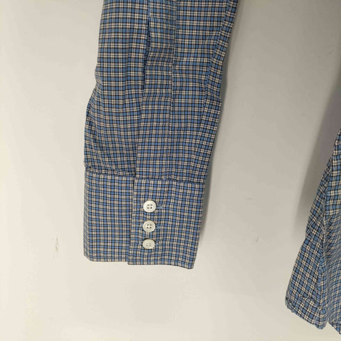 シップス SHIPS TESSITURA MONTI CUSTOM FIT ギンガムチェック比翼シャツ メンズ 40
