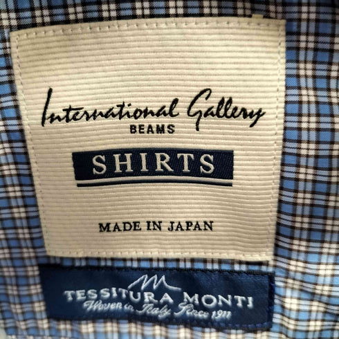 シップス SHIPS TESSITURA MONTI CUSTOM FIT ギンガムチェック比翼シャツ メンズ 40