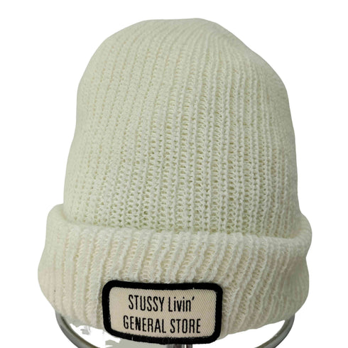 ステューシー Stussy ロゴ刺繍ワッペン ビーニー USA製 メンズ FREE
