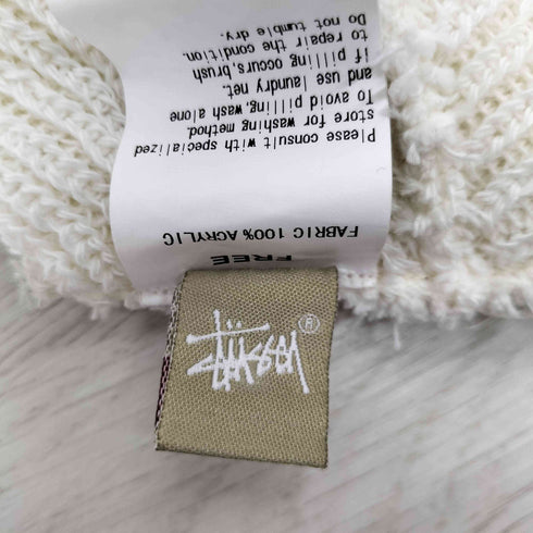 ステューシー Stussy ロゴ刺繍ワッペン ビーニー USA製 メンズ FREE