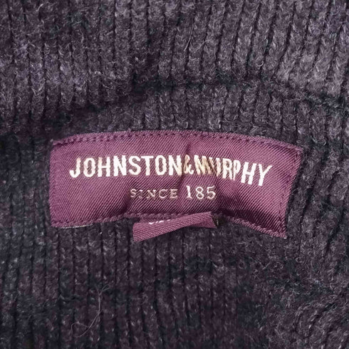 ジョンストンアンドマーフィー JOHNSTON&MURPHY ナイロン×コットンニット 切替ドライバーズニット メンズ XXL
