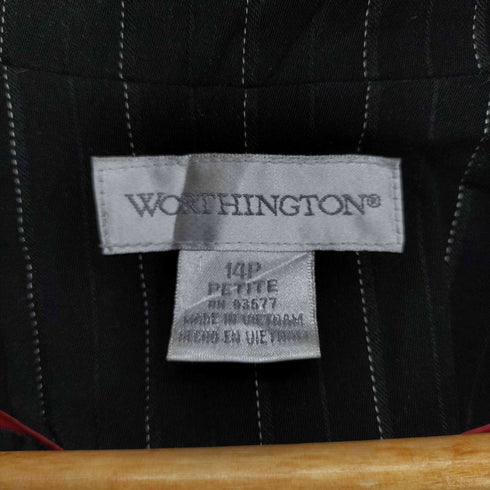 ワシントン worthington ストライプテーラードジャケット レディース 14P