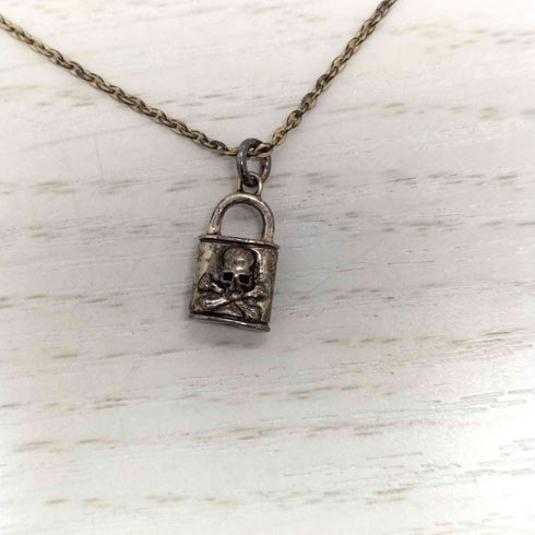 ロエン Roen スカルモチーフネックレス silver925 メンズ FREE
