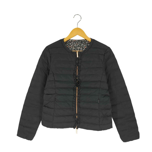 アルマーニエクスチェンジ ARMANI EXCHANGE レオパード センターフリル リバーシブル ダウンジャケット レディース import:M