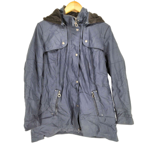 ウェザープルーフ WEATHERPROOF 裏地フリースフーデッドハーフコート レディース L