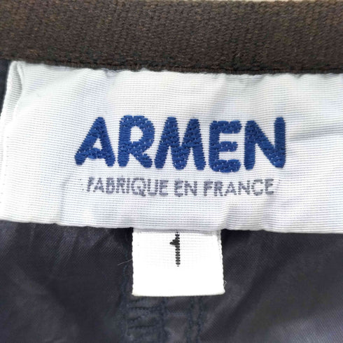 アーメン ARMEN フランス製 ノーカラーナイロンコート メンズ JPN:1