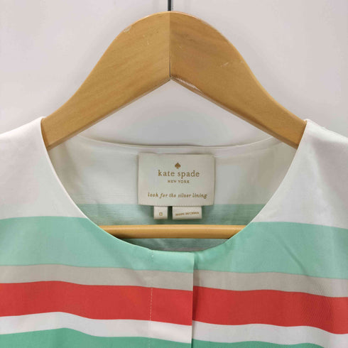 ケイトスペードニューヨーク kate spade NEW YORK マルチボーダープリーツワンピース レディース JPN:0