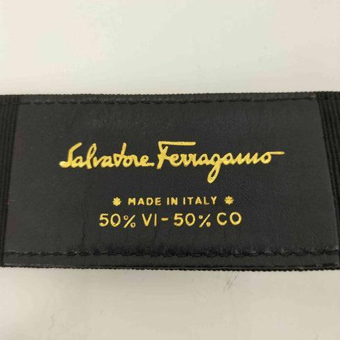サルヴァトーレフェラガモ Salvatore Ferragamo MADE IN ITALY ロゴプレート バックル ヴァラ ベルト レディース