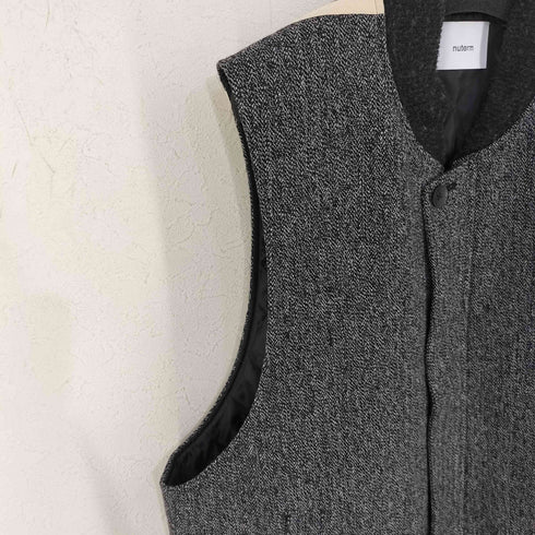 nuterm BOMBER VEST GREYISH HERRINGBONE メンズ JPN:M