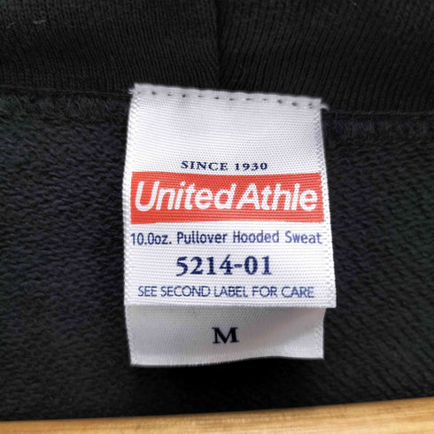 ユナイテッドアスレ UNITED ATHLE 笑い男 企業ロゴ・アニメプリント プルオーバー パーカー メンズ JPN:M