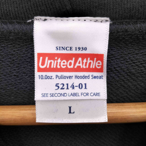 ユナイテッドアスレ UNITED ATHLE 笑い男 企業ロゴ・アニメプリント プルオーバー パーカー メンズ JPN:L