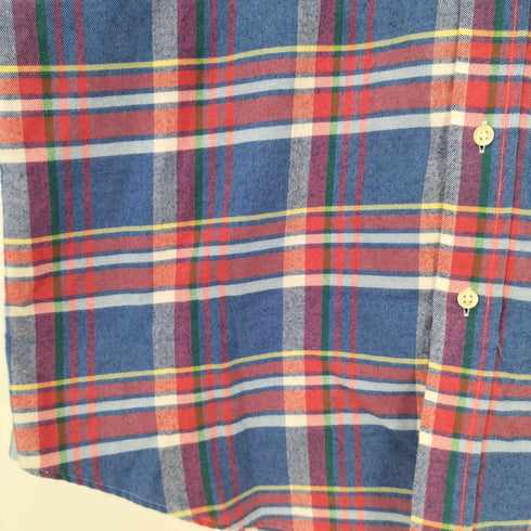 ラルフローレン RALPH LAUREN CLASSIC FIT PERFORMANCE FLANNEL ポニー刺繍 ボタンダウン チェックシャツ メンズ import:L
